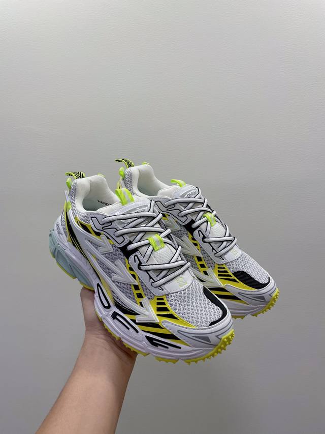 Off-White C O Virgil Ablon 2024S Ow最新情侣款机能鞋-透气-轻便-百搭绝绝子～ Brb潮奢×运动三箭头，环保减震材质+科技高透