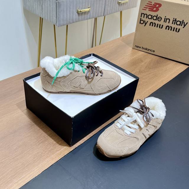 顶级版本 女 ；男码40 缪缪miumiu X New Balance Nb 擦色 做旧 联名系列运动鞋、跑步鞋。 原版购入开发 做货 经典nb 联名新款休闲运