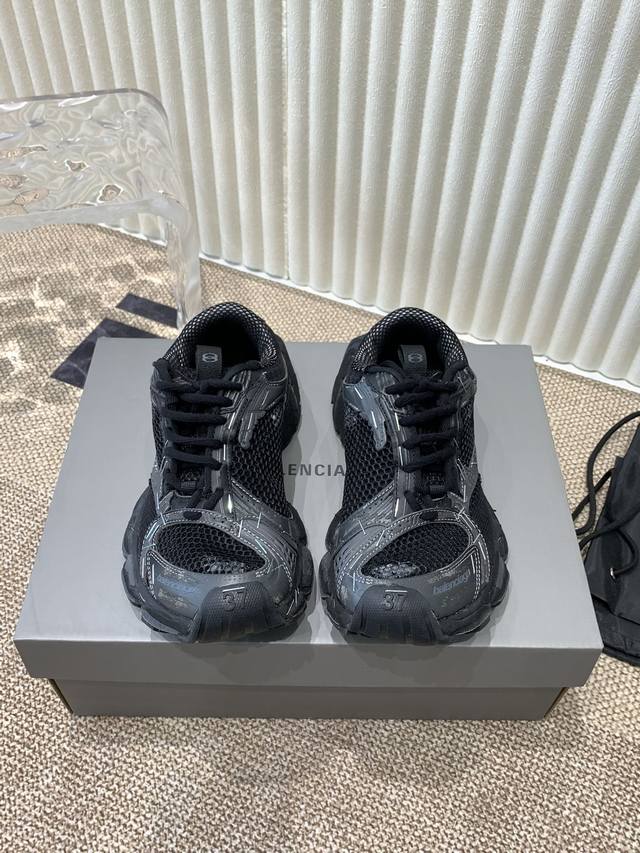 Balenciaga Stapler 巴黎世家14代11X 网纱款 黑色知名巴黎大厂纯原14代网名老爹鞋 订书针款 24Ss 春夏系列 官方同步 在延续 Bal