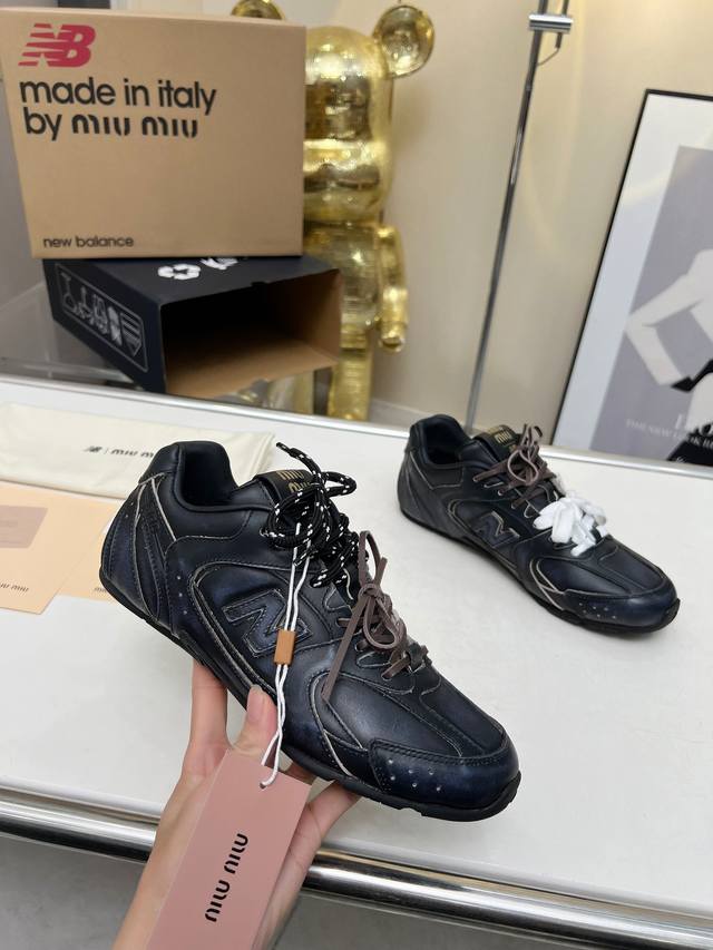 情侣款miumiu缪缪 X New Balance Nb530 休闲 运动鞋 阿甘鞋 德训鞋 原版购入开发做货 Miu Miu X New Balance 经典